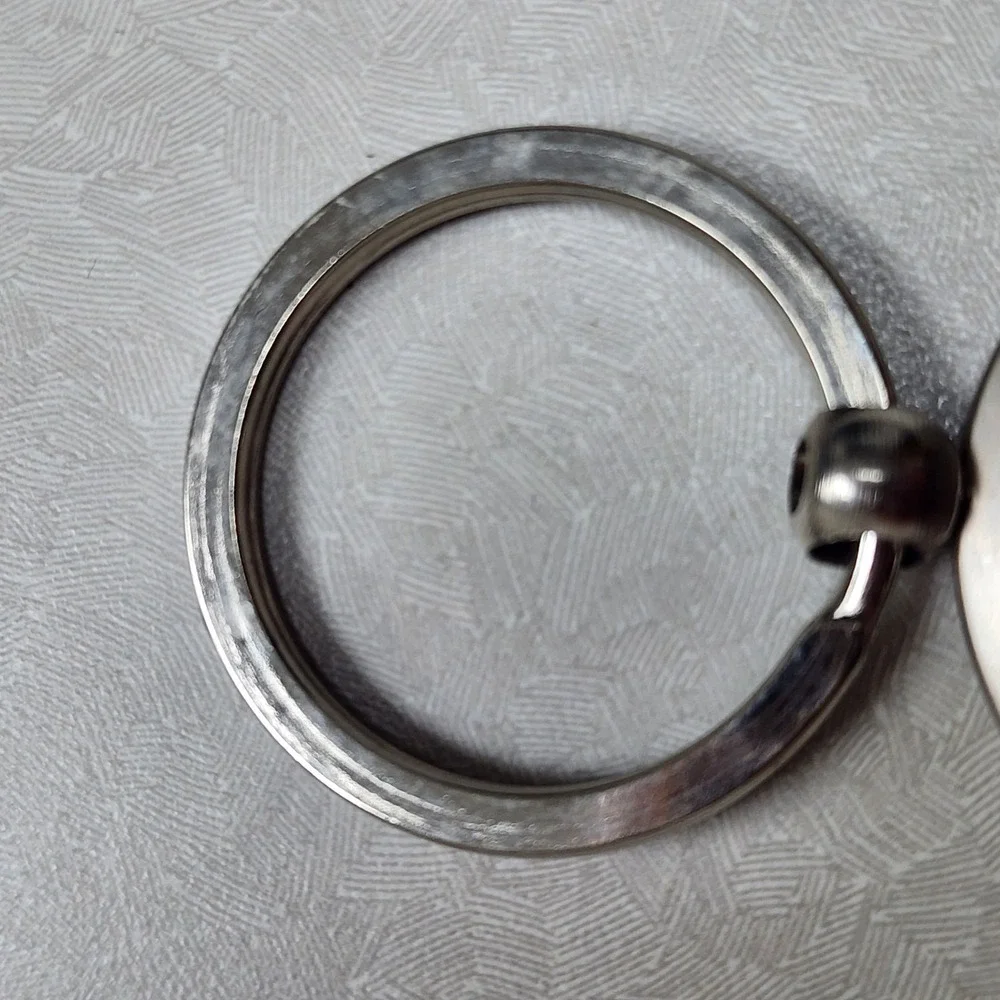 Chicago The Windy City Spinner Key Rhinestones Silver Spinning Key Chain